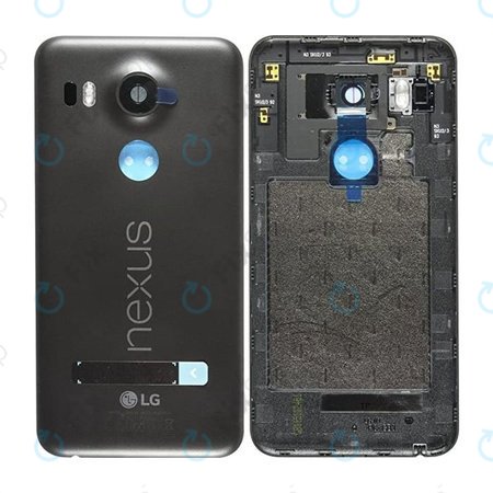 LG Nexus 5X H791 - Akkumulátor fedőlap (Fekete) - ACQ88434812 Eredeti