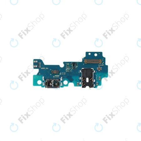 Samsung Galaxy A32 4G A325F - Töltő Csatlakozó + PCB Alaplap - GH96-14244A Genuine Service Pack