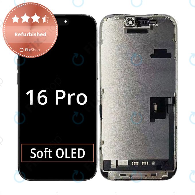 Apple iPhone 16 Pro - LCD Kijelző + Érintőüveg + Keret Refurbished