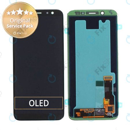 Samsung Galaxy A6 A600F (2018) - LCD Kijelző + Érintőüveg - GH97-21897A, GH97-21898A Genuine Service Pack