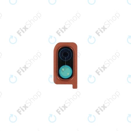 Samsung Galaxy A20 A205F - Hatsó Kamera Lencse Keret (Coral Orange)