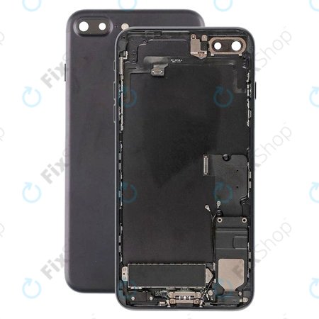Apple iPhone 7 Plus - Hátsó Ház Apró Alkatrészekkel (Black)