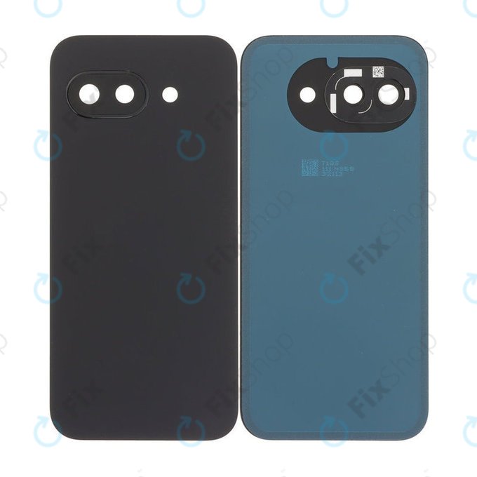 Google Pixel 9a - Akkumulátor Fedőlap Komplett (Obsidian)