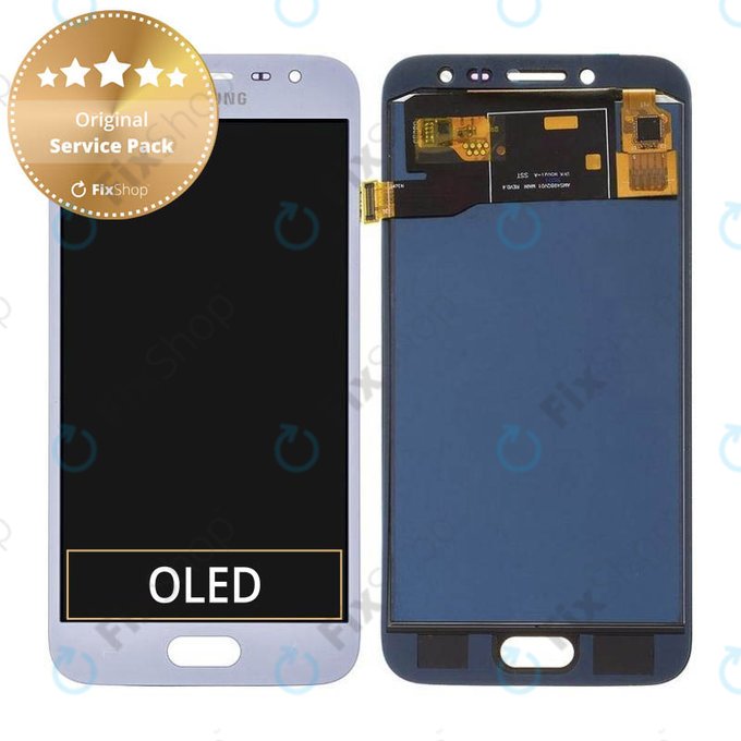 Samsung Galaxy J2 PRO J250F - LCD Kijelző + Érintőüveg (Silver) - GH97-21338B, GH97-21339B, GH97-21812B Genuine Service Pack