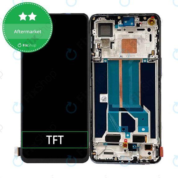 OnePlus Nord 2 5G - LCD Kijelző + Érintőüveg + Keret (Gray Sierra) TFT