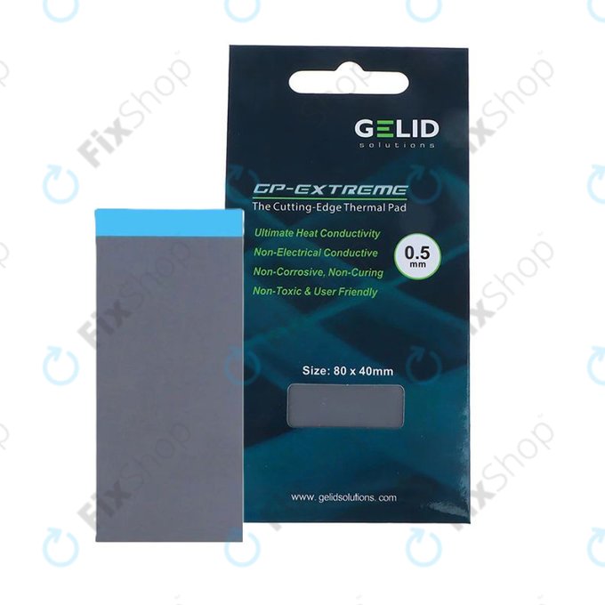 Hővezető pad GELID GP-Extreme, 12 W/mK, 80 × 40 × 0.5mm