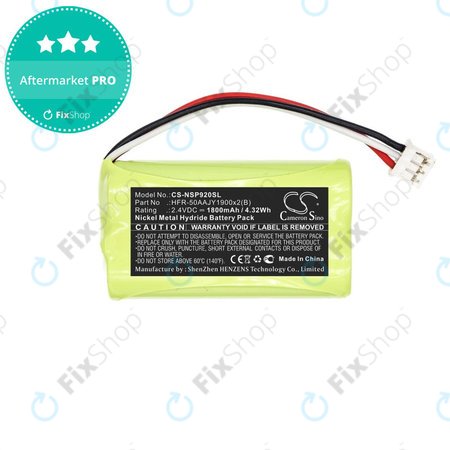 Akkumulátor Nvidia P2920, Nvidia Shield Game Controller, 1800mAh, Ni-MH, 2.4V, HFR-50AAJY1900x2(B), HQ