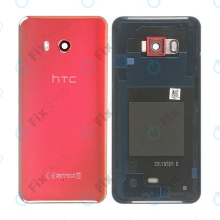 HTC U11 - Akkumulátor Fedőlap (Piros) - 74H03337-25M
