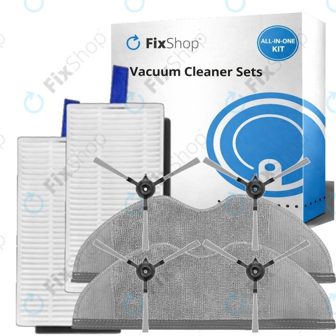 Pótalkatrész készletXiaomi Robot Vacuum E5 (2x Szűrő, 4x Oldalkefe, 2x Felmosórongy)