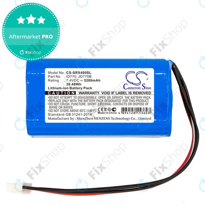 Akkumulátor Sony Srs-Xb40, Srs-Xb41, 5200mAh, Li-Ion, 7.4V, ID770, HQ