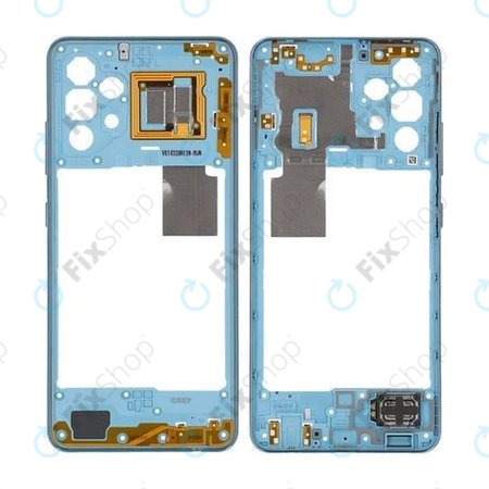 Samsung Galaxy A32 4G A325F - Középső Keret (Awesome Blue) - GH97-26181C Genuine Service Pack