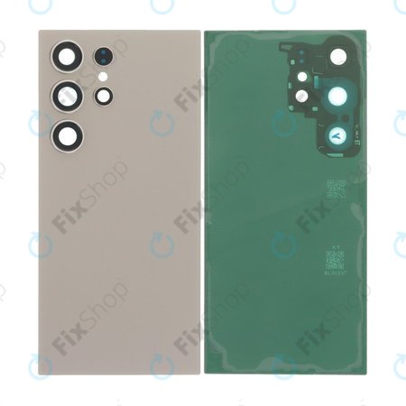 Samsung Galaxy S24 Ultra S928B - Akkumulátor Fedőlap Komplett (Titanium Gray)