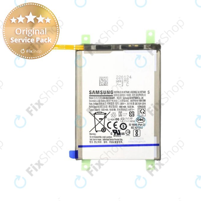 Samsung Galaxy A33 5G A336B - Akkumulátor EB-BA536ABY 5000mAh - GH82-28146A Genuine Service Pack