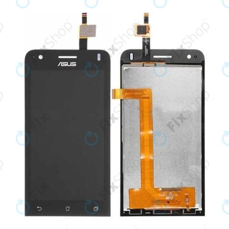 Asus Zenfone C ZC451CG - LCD Kijelző + Érintőüveg + Keret (Black) TFT