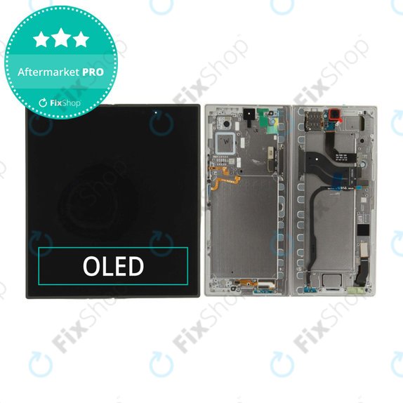 Samsung Galaxy Z Fold 7 F966B - LCD Kijelző + Érintőüveg + Keret (Silver Shadow) OLED