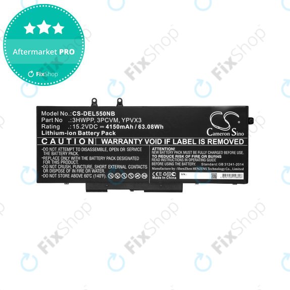 Akkumulátor Dell Latitude 5501, Latitude 5401, Latitude 14 5410, Latitude 15 5511, 4150mAh, Li-Ion, 15.2V, 3HWPP, HQ