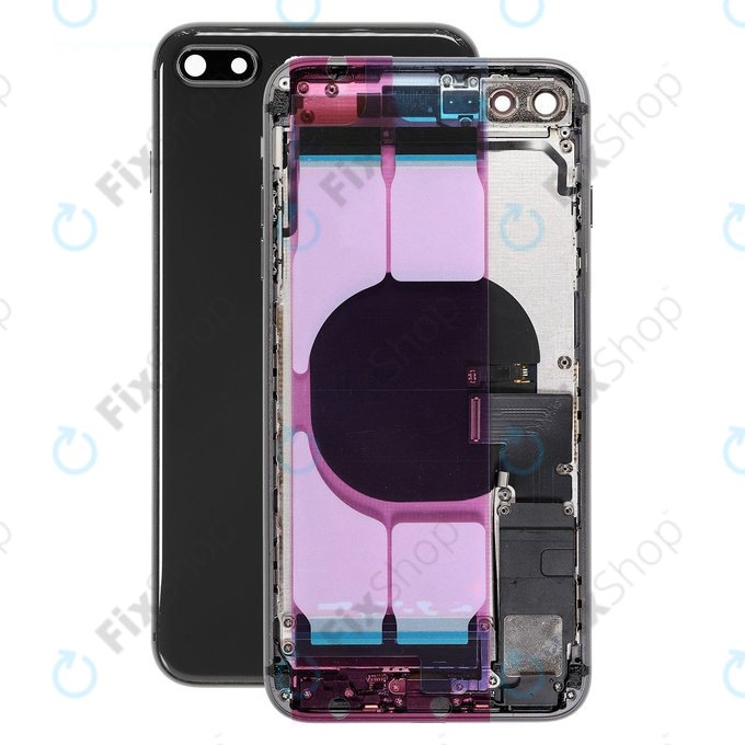 Apple iPhone 8 Plus - Hátsó Ház Apró Alkatrészekkel (Space Gray)
