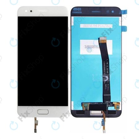 Asus Zenfone 4 ZE554KL - LCD Kijelző + Érintőüveg (White) TFT