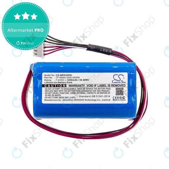 Akkumulátor Marshall Kilburn II, 5200mAh, Li-Ion, 7.4V, TF18650-3200-4S2PA, HQ