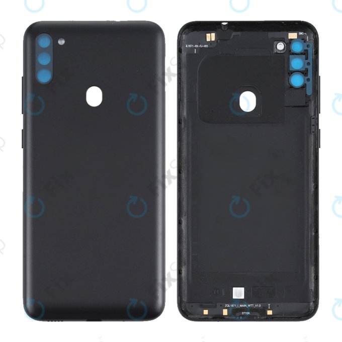 Samsung Galaxy M11 M115F - Akkumulátor Fedőlap (Black) - GH81-19132A Genuine Service Pack