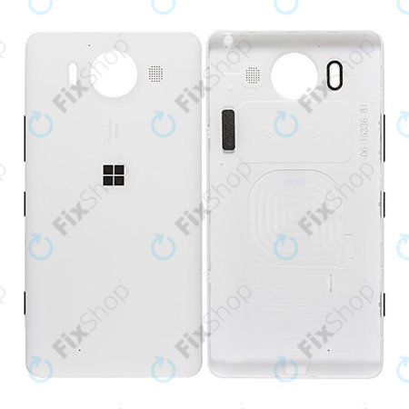 Microsoft Lumia 950, 950 LTE, 950 Dual SIM - Akkumulátor fedőlap (Fehér) - 00814D8