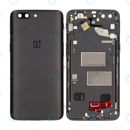 OnePlus 5 - Akkumulátor Fedőlap (Midnight Black)