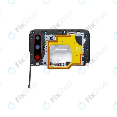 Huawei Honor 20 Lite - Keret + Hátlapi Kameralencse Üveg + NFC (Phantom Red) - 02352QMN Genuine Service Pack