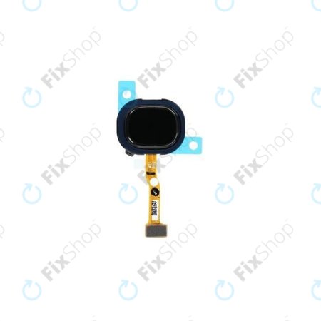 Samsung Galaxy M21 M215F - Ujjlenyomat Érzékelő + Flex Kábel (Raven Black) - GH96-13467A Genuine Service Pack
