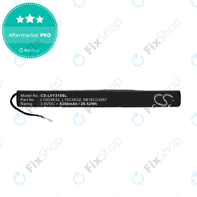 Lenovo Yoga TAB 3 YT3-X50 - Akkumulátor L15D3K32, L15C3K32, 5B18C03587 8200mAh HQ