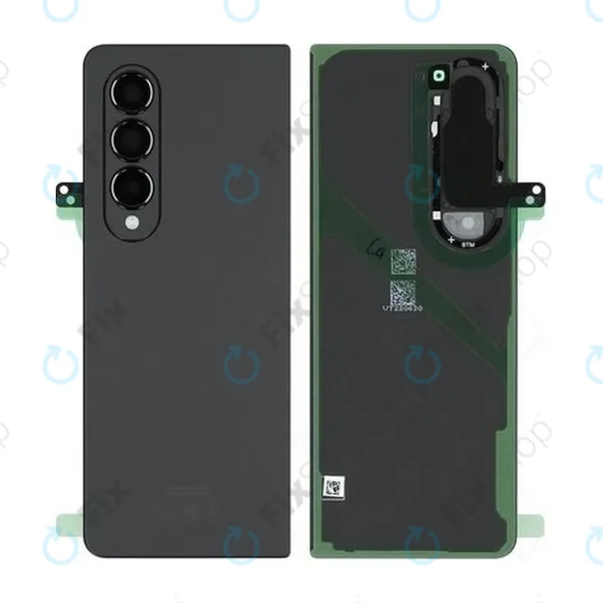 Samsung Galaxy Z Fold 4 F936B - Akkumulátor Fedőlap (Phantom Black) - GH82-29254A Genuine Service Pack