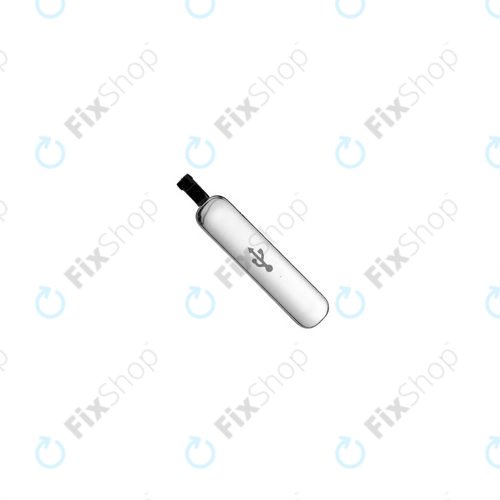 Samsung Galaxy S5 G900F - USB töltőcsatlakozó fedele (Silver) - GH98-32941A Genuine Service Pack