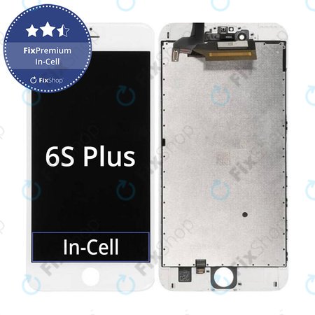 Apple iPhone 6S Plus - LCD Kijelző + Érintőüveg + Keret (White) In-Cell FixPremium