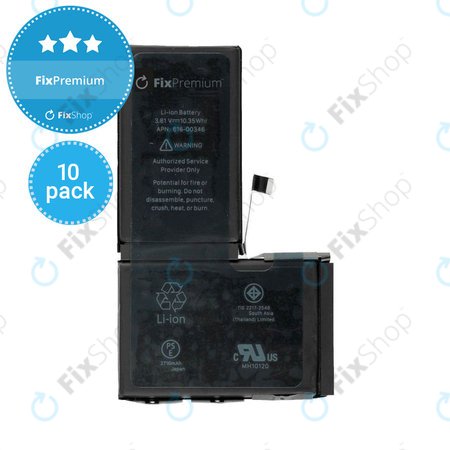 Apple iPhone X - Akkumulátor 2716mAh FixPremium (10 Pack)