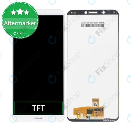 Huawei Y7 Prime (2018) - LCD Kijelző + Érintőüveg (White) TFT