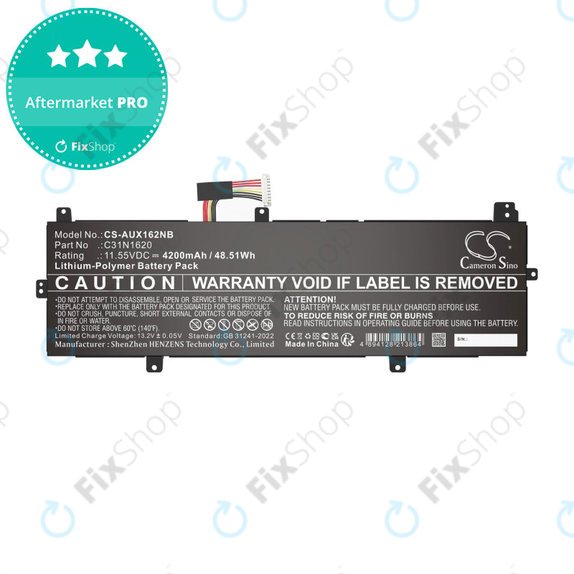 Akkumulátor Asus BX430, Expertbook B5440fa, P5240ua-1a, 4200mAh, Li-Pol, 11.55V, C31N1620, HQ