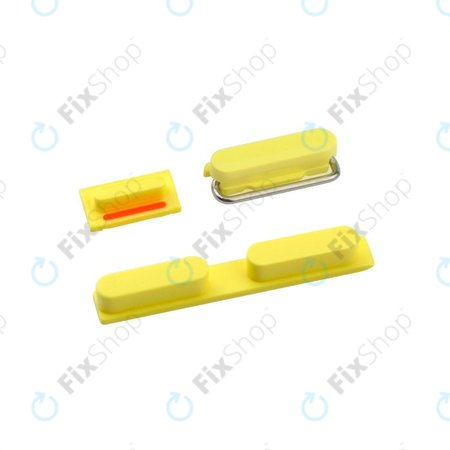 Apple iPhone 5C - Bekapcsoló + Hangerő + Csendes Gombok (Yellow)