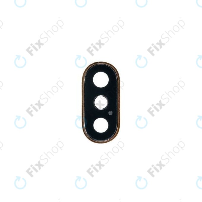 Apple iPhone XS - Kameraüveg Kerettel (Gold)