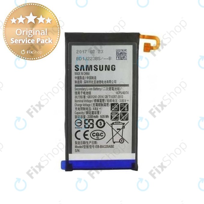 Samsung Galaxy A3 A320F (2017) - Akkumulátor EB-BA320ABE 2350mAh - GH43-04677A Genuine Service Pack