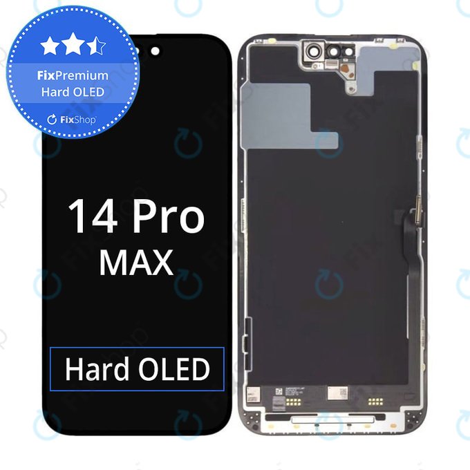Apple iPhone 14 Pro Max - LCD Kijelző + Érintőüveg + Keret Hard OLED FixPremium