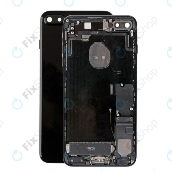 Apple iPhone 7 Plus - Hátsó Ház Apró Alkatrészekkel (Jet Black)