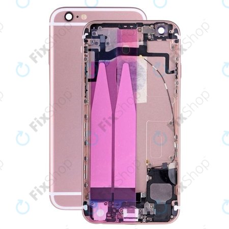 Apple iPhone 6S - Hátsó Ház Apró Alkatrészekkel (Rose Gold)