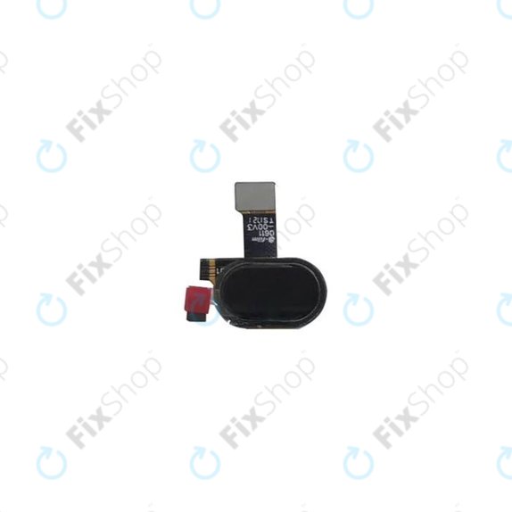 Motorola Moto E4 XT1761 - Home/Kezdőlap gomb + Ujjlenyomat-érzékelő ujj + Flex Kábelek (Black)