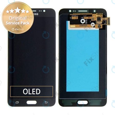 Samsung Galaxy J7 J710FN (2016) - LCD Kijelző + Érintőüveg (Black) - GH97-18855B Genuine Service Pack