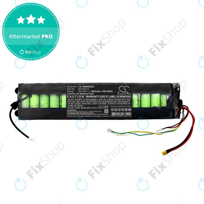 Akkumulátor Xiaomi 1s, Essential, M365, Mi Scooter 3, 7800mAh, Li-Ion, 36V, NE1003-H, HQ