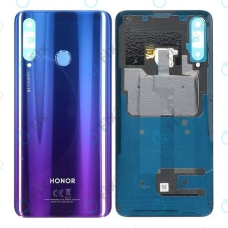 Huawei Honor 20 Lite - Akkumulátor Fedőlap + Ujjlenyomat Érzékelő (Phantom Blue) - 02352QNB, 02352QNT Genuine Service Pack