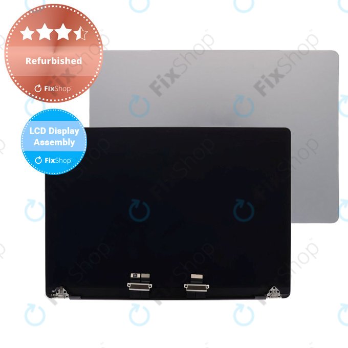 Apple MacBook Pro 16" M1 Max A2485 (2021) - LCD Kijelző + Előlapi Üveg + Fedőlap (Space Gray) Refurbished