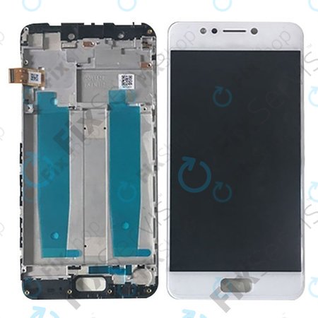 Asus Zenfone 4 Max ZC520KL (X00HD) - LCD + Érintőüveg + Keret (Fehér)