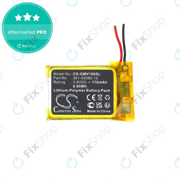 Akkumulátor Garmin Femix 6s Pro, Venu, 170mAh, Li-Pol, 3.8V, 361-00086-12, HQ
