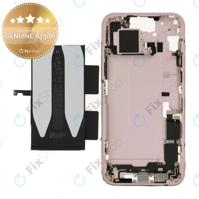 Középső keret akkumulátorral | iPhone 15 Plus | Pink | ZD076-00675 | Genuine Apple