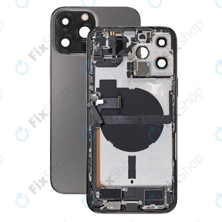 Apple iPhone 13 Pro Max - Hátsó Ház Apró Alkatrészekkel (Graphite)